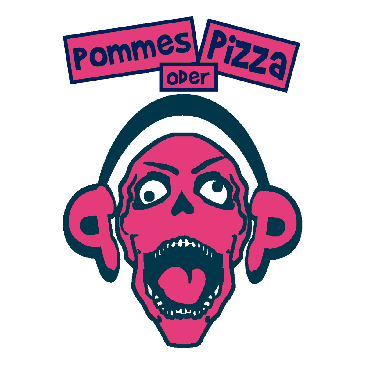pommes oder pizza logo