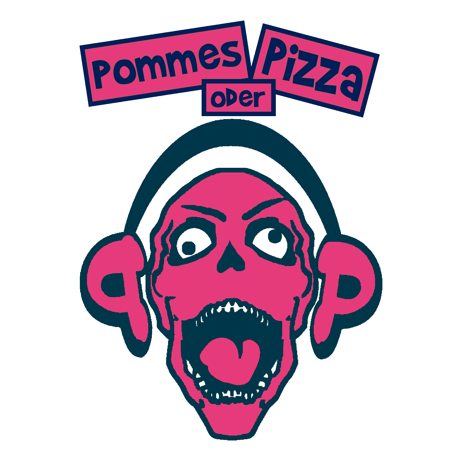 pommes oder pizza logo