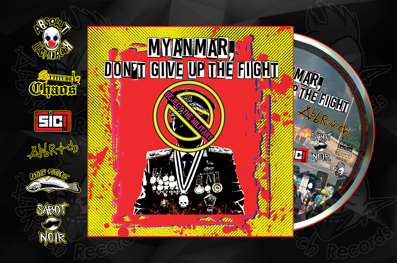 Myanmar-soli-product preorder solidarity punk cd myanmar
